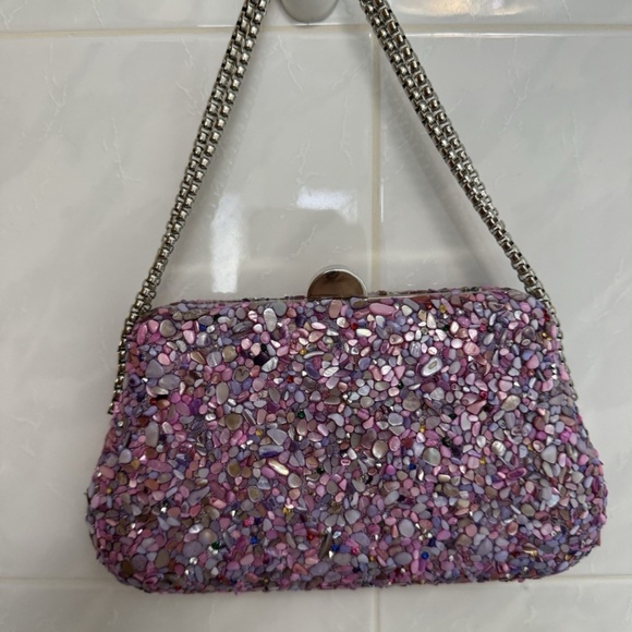 Nina Rock Candy Minaudiere Crystal Lift Lock Evening Bag - Picture 2 of 6